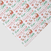 Bedankt dat je aardig bent van Santa Tissue Paper Tissuepapier (Detail)