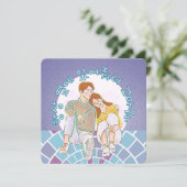 Bedankt dat je altijd aan mijn kant bent geweest.  feestdagenkaart (Staand voorkant)