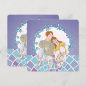 Bedankt dat je altijd aan mijn kant bent geweest.  feestdagenkaart (Voorkant / Achterkant)