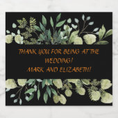 BEDANKT DAT JE BIJ DE BRUILOFT BENT SPARKLING WIJNETIKET (Enkel label)