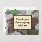 Bedankt dat je bij ons bent gebleven. briefkaart (Voorkant / Achterkant)