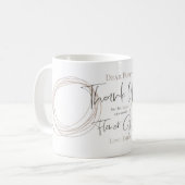 Bedankt dat je Bloemenmeisje Gift bent Koffiemok (Voorkant links)