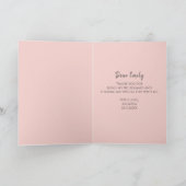 Bedankt dat je Bridesmaid Blush Waterverf bent Kaart (Binnen)