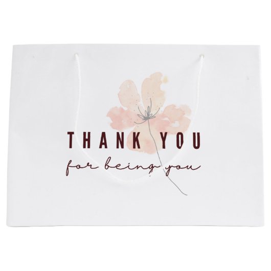 Bedankt dat je cadeauzak bent groot cadeauzakje (Voorkant)