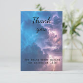 Bedankt dat je daar Stormen van het leven bent (Staand voorkant)