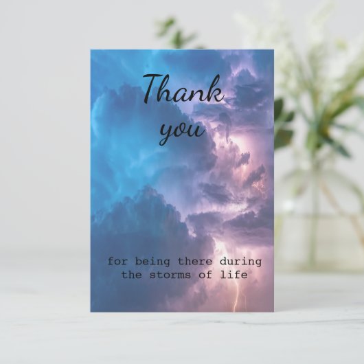 Bedankt dat je daar Stormen van het leven bent (Staand voorkant)