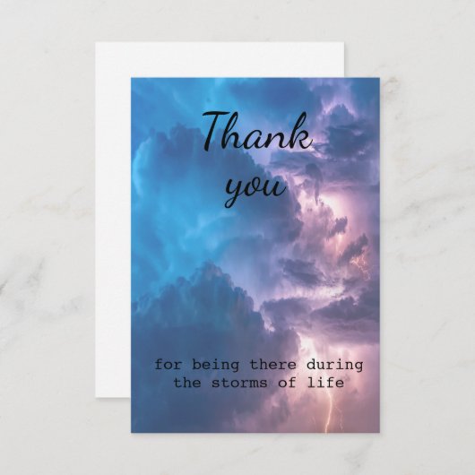 Bedankt dat je daar Stormen van het leven bent (Voorkant / Achterkant)