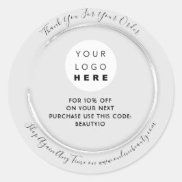 Bedankt dat je de aangepaste Logo hebt besteld. Ko Ronde Sticker