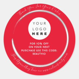 Bedankt dat je de aangepaste Logo hebt besteld. Ko Ronde Sticker