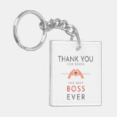 Bedankt dat je de beste baas bent ooit sleutelhanger (Voorkant Links)