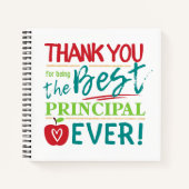 Bedankt dat je de beste rector ooit bent notitieboek (Voorkant)