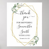 Bedankt dat je de bruid hebt laten zien als groen  poster (Voorkant)