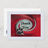 Bedankt dat je de rode wervelkolom hebt gedrukt briefkaart (Voorkant / Achterkant)