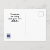 Bedankt dat je de rode wervelkolom hebt gedrukt briefkaart (Achterkant)