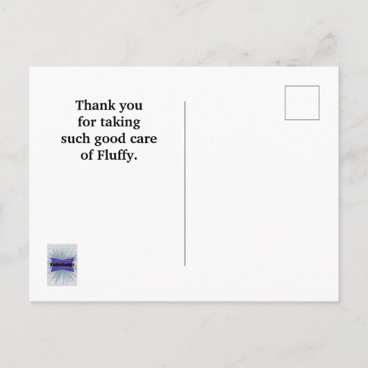 Bedankt dat je de rode wervelkolom hebt gedrukt briefkaart (Achterkant)