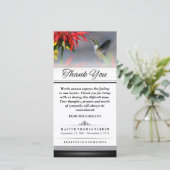 Bedankt dat je de woorden van de kolibrie niet kun (Staand voorkant)