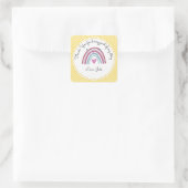 Bedankt dat je deel uitmaakt van mijn verhaalleraa vierkante sticker (Tas)