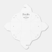 Bedankt dat je deze dag met ons hebt gedeeld bedankdoosjes (Uitgevouwen)