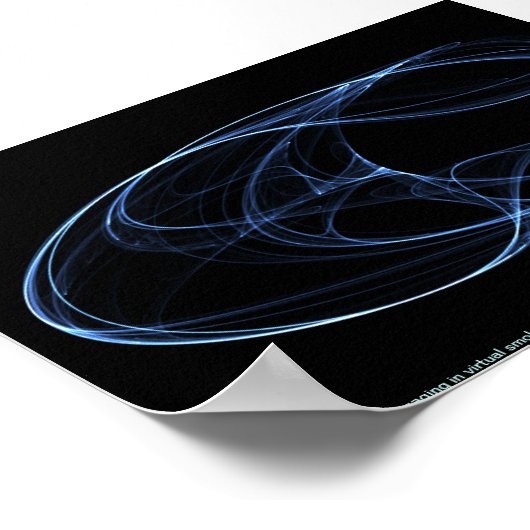 Bedankt dat je deze keer virtuele rook hebt ingevo poster (Hoek)