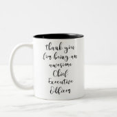 Bedankt dat je een Geweldige directeur bent Tweekleurige Koffiemok (Links)