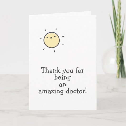 Bedankt dat je een geweldige dokter bent! kaart (Voorkant)