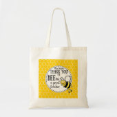 Bedankt dat je een geweldige leraar bent, honingbi tote bag (Voorkant)