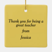 Bedankt dat je een geweldige prijs voor docenten b keramisch ornament (Achterkant)