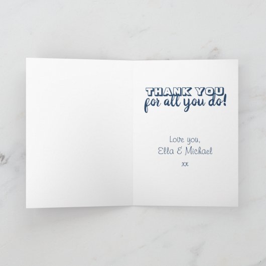 Bedankt dat je een Geweldige stap bentPa Kaart (Binnen)