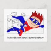 Bedankt dat je een super studentjongen briefkaart  (Voorkant)