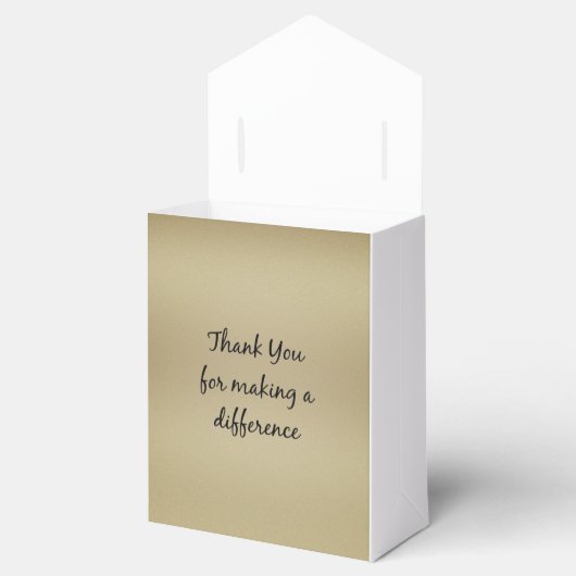Bedankt dat je een verschil hebt gemaakt bedankdoosjes (Geopend)
