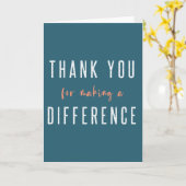 Bedankt dat je een verschil hebt gemaakt | BLAUWGR Kaart (Gele Bloem)
