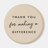 Bedankt dat je een verschil hebt gemaakt magneet (Voorkant)