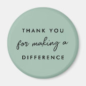 Bedankt dat je een verschil hebt gemaakt magneet (Voorkant)