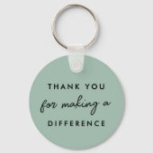 Bedankt dat je een verschil hebt gemaakt sleutelhanger (Achterkant)