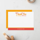 "Bedankt dat je een verschil maakt", notiecard Notitiekaartje (Voorkant / Achterkant in situ)