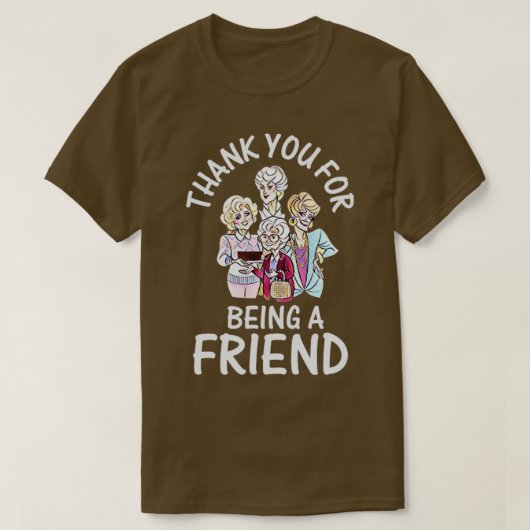 Bedankt dat je een vriend bent t-shirt (Design voorkant)