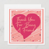 Bedankt dat je een vriendschappelijke galentinedag feestdagenkaart (Voorkant / Achterkant)