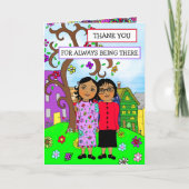 Bedankt dat je er altijd bent Vriendschap Kaart (Voorkant)