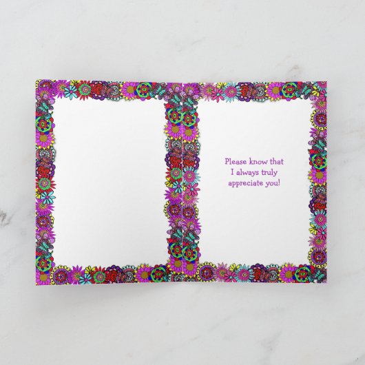 Bedankt dat je er altijd bent Vriendschap Kaart (Binnen)