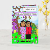 Bedankt dat je er altijd bent Vriendschap Kaart (Gele Bloem)
