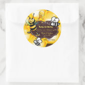 Bedankt dat je er bent voor onze trouwerij Persona Ronde Sticker (Tas)