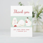 Bedankt dat je er was Fun Snowmen (Staand voorkant)