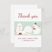 Bedankt dat je er was Fun Snowmen (Voorkant / Achterkant)