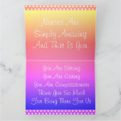 Bedankt dat je erom geeft kaart (Binnen)