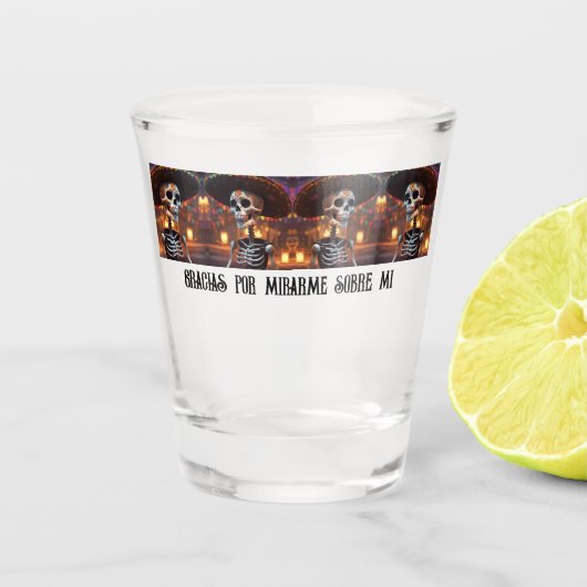 Bedankt dat je even op me let shot glas (Voorkant)