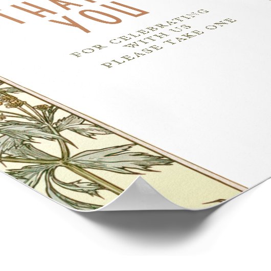 Bedankt dat je gasten Art Nouveau tekent door Muc Poster (Hoek)