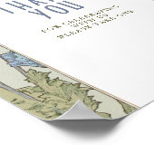 Bedankt dat je gasten  Art Nouveau tekent door Muc Poster (Hoek)