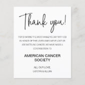 Bedankt dat je gasten doneren aan liefdadigheidsbr (Voorkant)