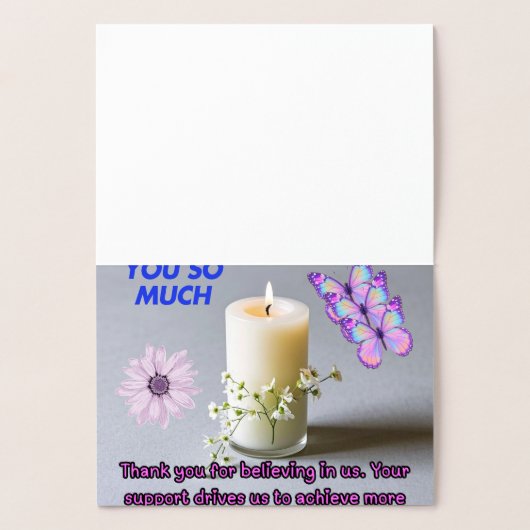 Bedankt dat je geweldig bent folie kaarten (Binnen)