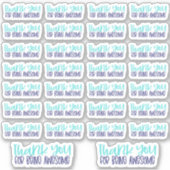 Bedankt dat je Geweldige bent - Vinyl Sticker (Voorkant)